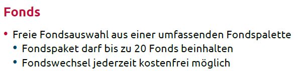 Fondsauswahl ETF-Nettopolice