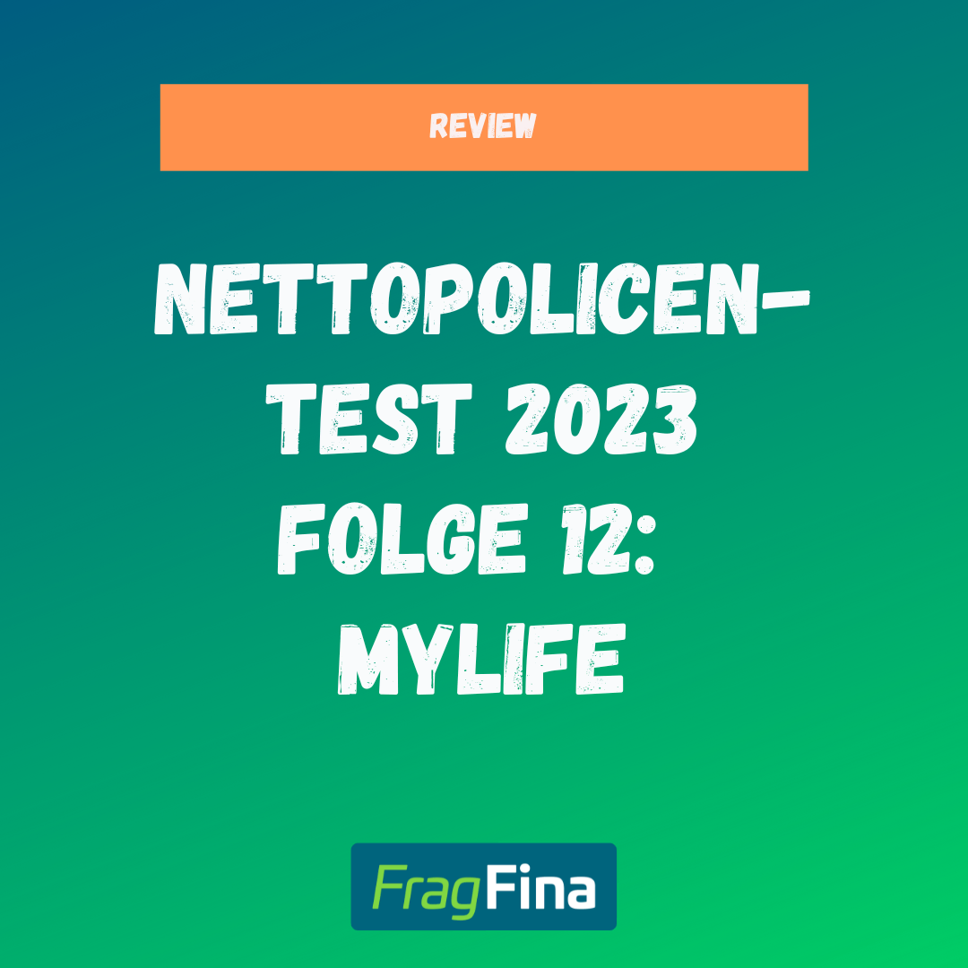 Nettopolicen Test 2023 myLife